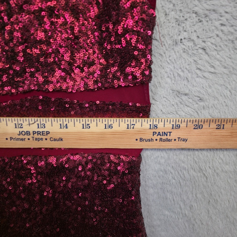 Betsey Johnson Dress Women 14 Red Sequin Y2K Vamp Glam New Year Holiday HOCO - Picture 5 of 16